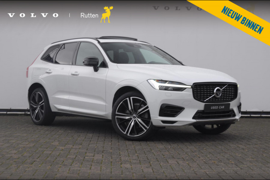 Volvo XC60 2.0 Recharge T6 AWD R-Design / Trekhaak / Stoelventilatie / Harman kardon / Panoramadak / Adaptieve cruise control / BLIS / 360 camera / Adaptieve koplampen / dubbele eindpijpen / head up display / stoel - en stuurwielverwarming / elektrische stoelen