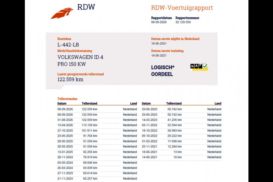 Volkswagen ID.4 82kWh 204PK Trekhaak Pano-Dak Leer/Alcantara Camera 3-Zone Ecc Adap.Cruise Matrix Led Led-a-lich dynamisch SOH 90% Apple Carplay Android Auto Isofix Privacy Glas Lmv 20" Led 1.000KG Trekgewicht 1e Eigenaar Origineel Nederlandse Auto