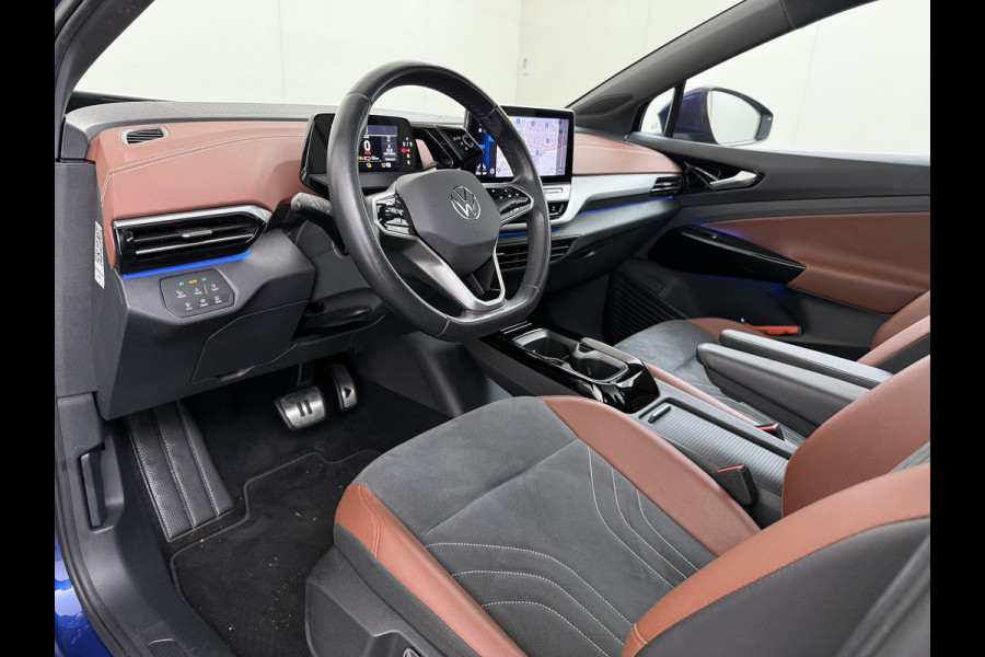 Volkswagen ID.4 82kWh 204PK Trekhaak Pano-Dak Leer/Alcantara Camera 3-Zone Ecc Adap.Cruise Matrix Led Led-a-lich dynamisch SOH 90% Apple Carplay Android Auto Isofix Privacy Glas Lmv 20" Led 1.000KG Trekgewicht 1e Eigenaar Origineel Nederlandse Auto