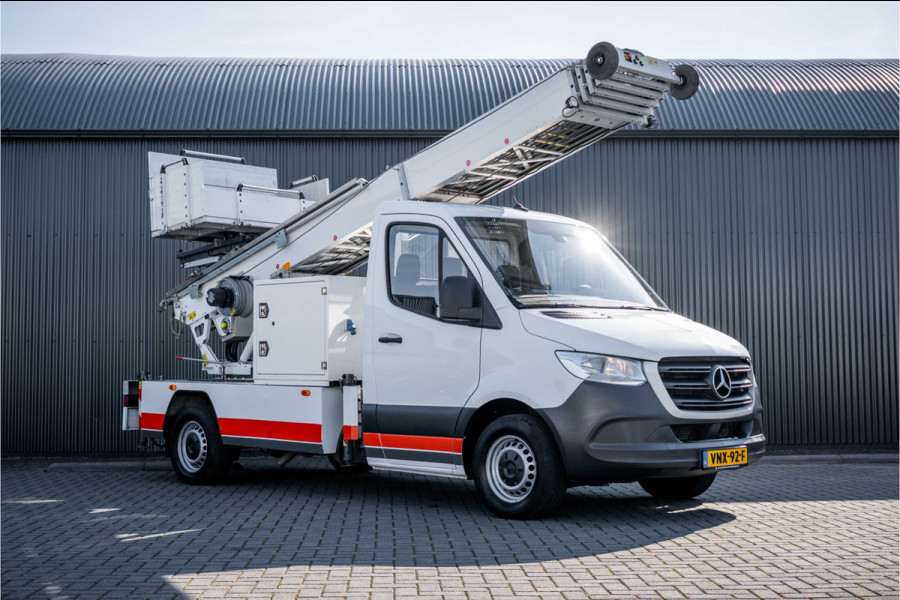 Mercedes-Benz Sprinter 315 | Verhuislift / ladder | Nieuwstaat | Paus City-Floh 27M | 400KG Laadvermogen | Cruise | Airco