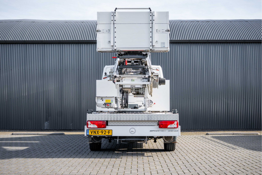 Mercedes-Benz Sprinter 315 | Verhuislift / ladder | Nieuwstaat | Paus City-Floh 27M | 400KG Laadvermogen | Cruise | Airco