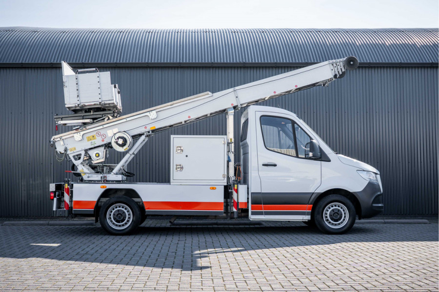 Mercedes-Benz Sprinter 315 | Verhuislift / ladder | Nieuwstaat | Paus City-Floh 27M | 400KG Laadvermogen | Cruise | Airco