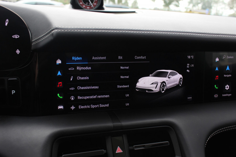 Porsche Taycan GTS 93 kWh / SoH 89,2% / Keramisch / Panoramadak / 360Camera / Achterasbesturing / Passenger Display / Burmester / Keyless / 21'' / Carbon / Ventilatie / Sportchrono+Design / Luchtvering / Dodehoek / DA