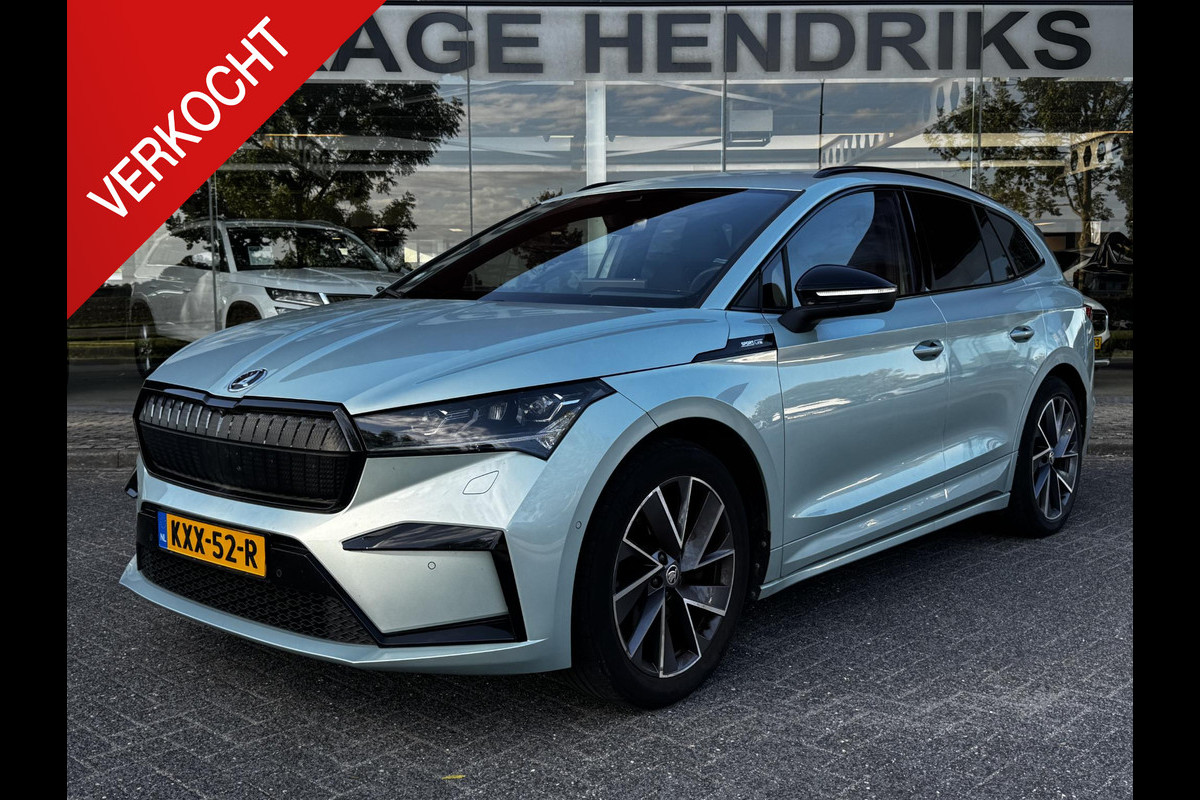 Škoda ENYAQ iV 80 Sportline Business | SOH: 95,3% | adaptive CC | assistentie Pakket Plus | Parkeer Pakket |