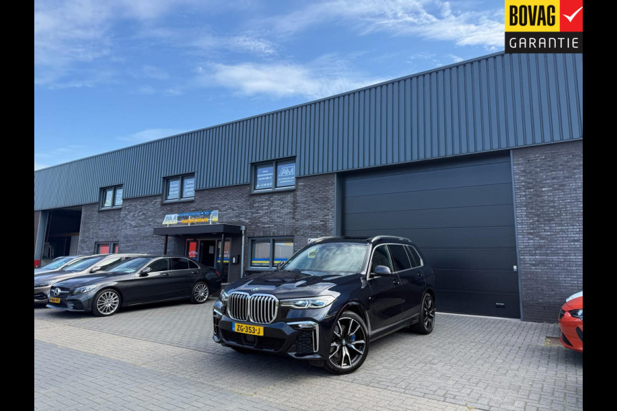 BMW X7 xDrive40i 6p. | 2E EIGENAAR | 3/6/12MND GARANTIE| M-SPORT |PANO | LASER | LED | B&W | MASSAGE | CARPLAY | TREKHAAK | DAB | BOMVOL |