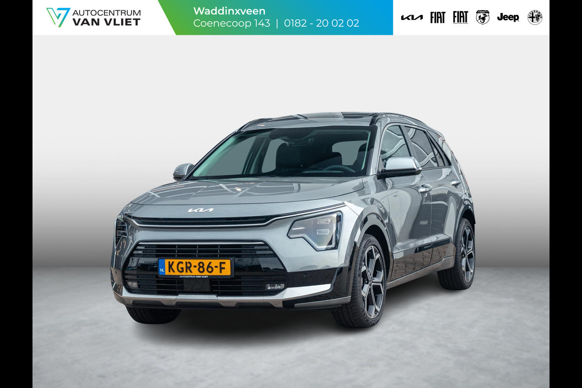Kia Niro 1.6 GDi Hybrid ExecutiveLine | Navi | Clima | Adapt. Cruise | 18" | Leder | Schuif/Kanteldak | Premium Audio | Apple Carplay | Camera | HUD | Stoel&Stuur Verw.