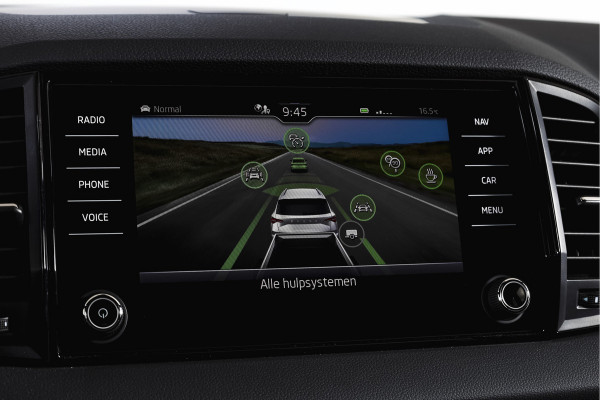 Škoda Karoq 1.5 TSI ACT 150 PK Sportline Business | Afn. Trekhaak | Dig. Cockpit | Adapt. Cruise | Stoel-+Stuurverw. | Matrix LED | Camera | NAV+App. Connect | ECC | Elek. Klep | LM 18" |