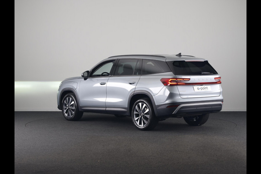 Škoda Kodiaq 1.5 TSI PHEV Business Edition Plus 204pk 6 versn. DSG | Trekhaak | Dynamic Chasis Control | Panorama Dak | Light & View Pakket | Sunset | Velgen: 19" lichtmetalen velgen Lefka aero, zilver