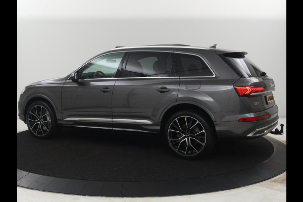 Audi Q7 55 TFSI e quattro Pro Line Plus | Panoramadak | Trekhaak | Leder | Stoelkoeling | Camera | SOH 80,6% | Cruise control | Navigatie | Carplay | Stoelverwarming | Bang & Olufsen | Memory |