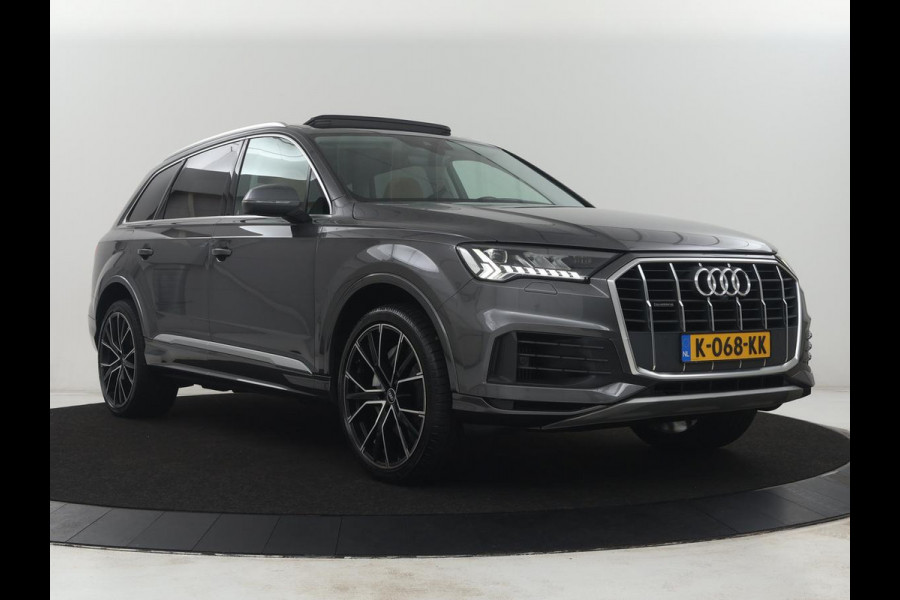 Audi Q7 55 TFSI e quattro Pro Line Plus | Panoramadak | Trekhaak | Leder | Stoelkoeling | Camera | SOH 80,6% | Cruise control | Navigatie | Carplay | Stoelverwarming | Bang & Olufsen | Memory |