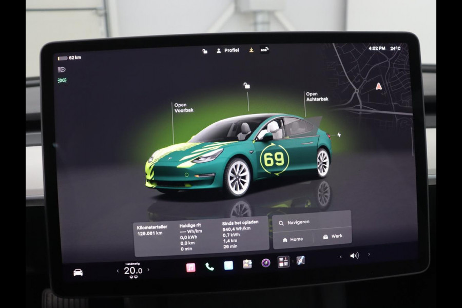 Tesla Model 3 Standard RWD Plus 60 kWh | SOH 91,8 % | Panoramadak | Lederen bekleding | Stoelverwarming | Stuurwielverwarming