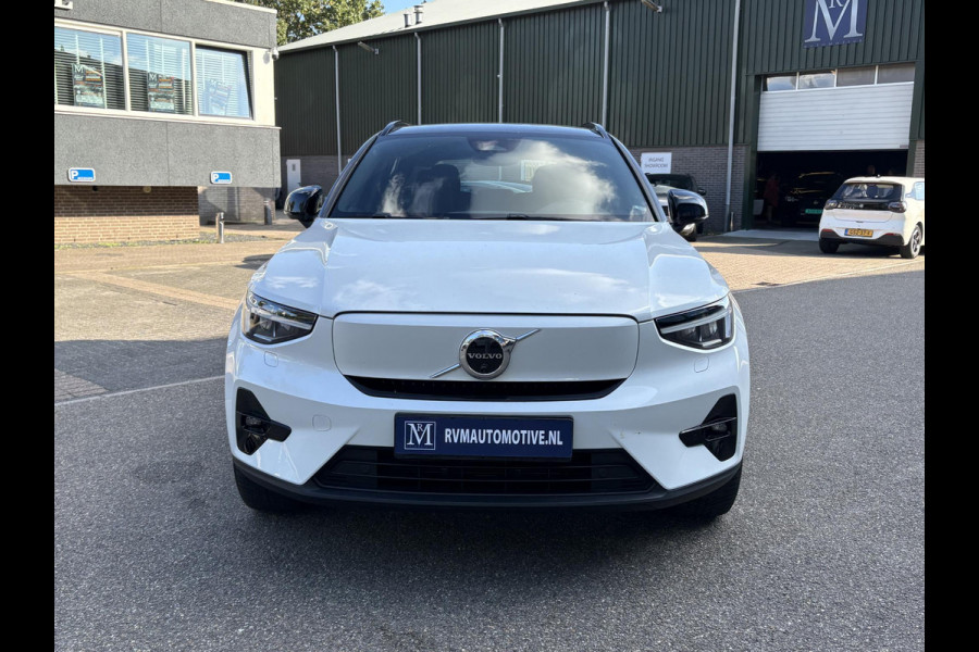 Volvo XC40 Recharge Ultimate 70 kWh SOH 95% | 360 CAMERA | STOEL STUURVERWARMING | MEM. SEAT | ELEK. STOEL | PANO | RIJKLAARPRIJS INCL. 12 MND BOVAG GARANTIE! | KEYLESS + DODEHOEK |