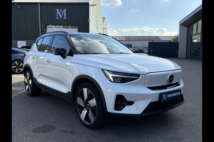 Volvo XC40 Recharge Ultimate 70 kWh SOH 95% | 360 CAMERA | STOEL STUURVERWARMING | MEM. SEAT | ELEK. STOEL | PANO | RIJKLAARPRIJS INCL. 12 MND BOVAG GARANTIE! | KEYLESS + DODEHOEK |