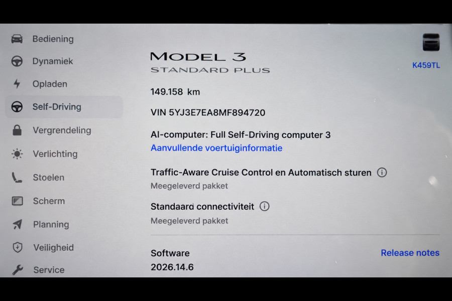 Tesla Model 3 Standard RWD Plus 60 kWh |SOH 88%|FACELIFT | WARMTEPOMP