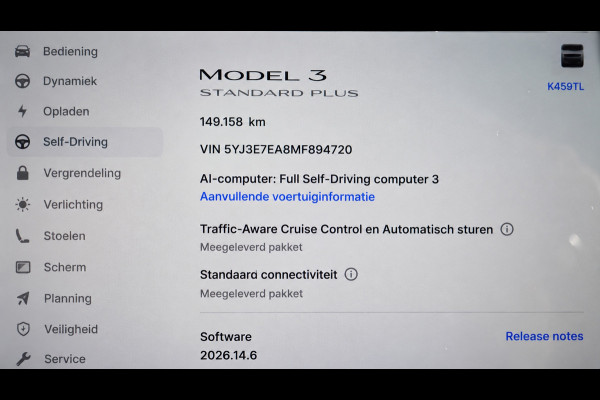 Tesla Model 3 Standard RWD Plus 60 kWh |SOH 88%|FACELIFT | WARMTEPOMP
