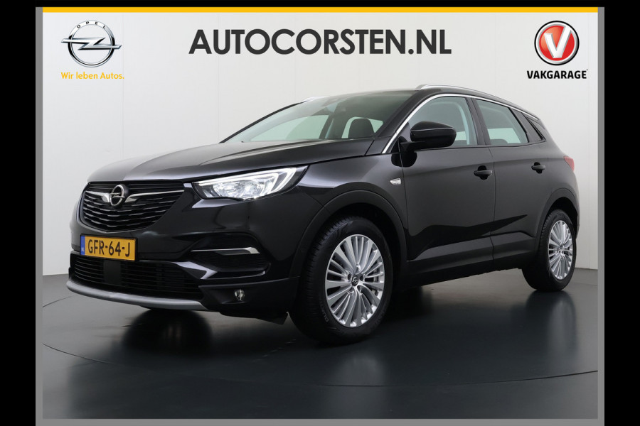 Opel Grandland X 1.2T 131pk Camera Apple/Android Elek.klep Bordherk. Blindspot 1/2Leer Navi Lane-dep. Keyless Aut.Verlichting Led Usb Tel. Ecc CruiseControl Innovation Regensensor Pdc Mistlampen Elek.Inkl.Spiegels 18''LM 1.2Turbo