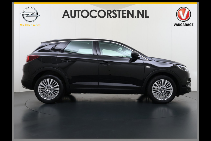Opel Grandland X 1.2T 131pk Camera Apple/Android Elek.klep Bordherk. Blindspot 1/2Leer Navi Lane-dep. Keyless Aut.Verlichting Led Usb Tel. Ecc CruiseControl Innovation Regensensor Pdc Mistlampen Elek.Inkl.Spiegels 18''LM 1.2Turbo