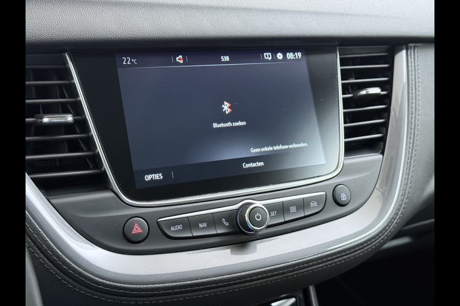 Opel Grandland X 1.2T 131pk Camera Apple/Android Elek.klep Bordherk. Blindspot 1/2Leer Navi Lane-dep. Keyless Aut.Verlichting Led Usb Tel. Ecc CruiseControl Innovation Regensensor Pdc Mistlampen Elek.Inkl.Spiegels 18''LM 1.2Turbo