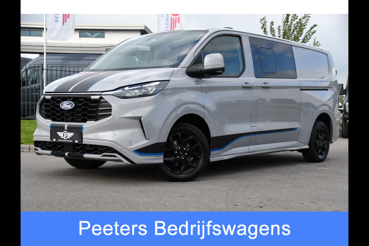 Ford Transit Custom 320 2.0 TDCI L2H1 Sport DC 360 Camera, Adaptieve Cruise, Carplay, LED, 170pk, Elektrische stoel, Stuurverwarming, Stoelverwarming, Sensoren, Uniek!