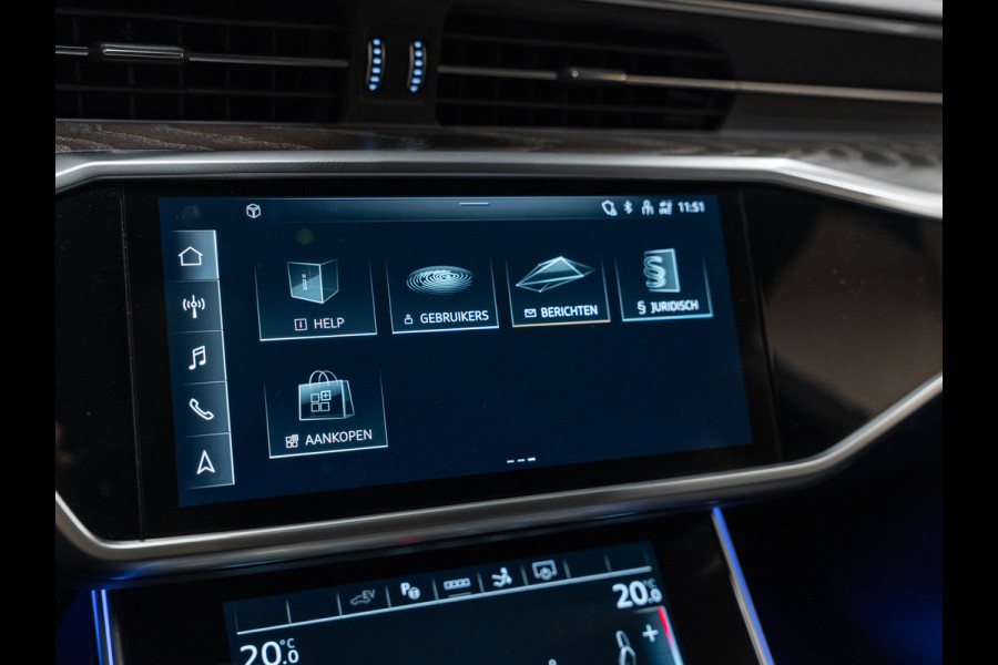 Audi A7 Sportback 50 TFSI e Quattro 3X S-Line, Black Optik, Pano, ACC, Virtual, Ambiënte Light, Apple Carplay, Camera, PDC, Clima