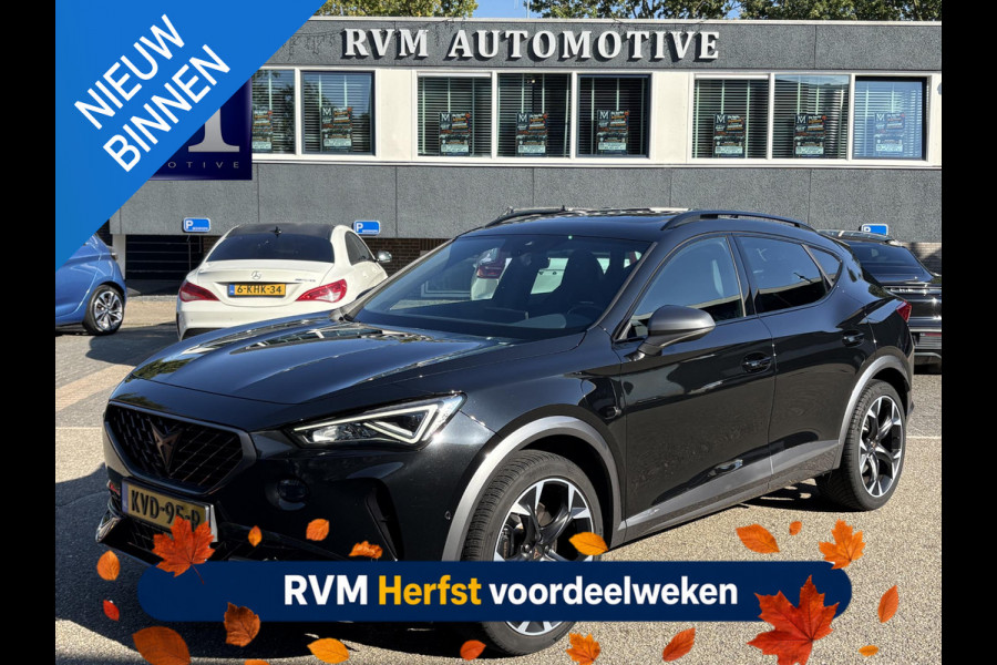 CUPRA Formentor 1.4 TSI e-Hybrid Essential VAN €30.900,- VOOR €28.877,- STOEL/STUUR VERWARMING | PANORAMA DAK | ELEKTRISCHE TREKHAAK | LEDEREN KUIPSTOELEN |