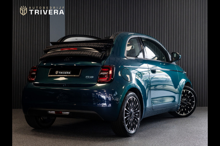 Fiat 500 La Prima cabrio 42 kWh l SoH 95% l AUT.l 360° camera l Stoel verwarming l Leder l CARPLAY l BTW - auto l Dealer onderh.