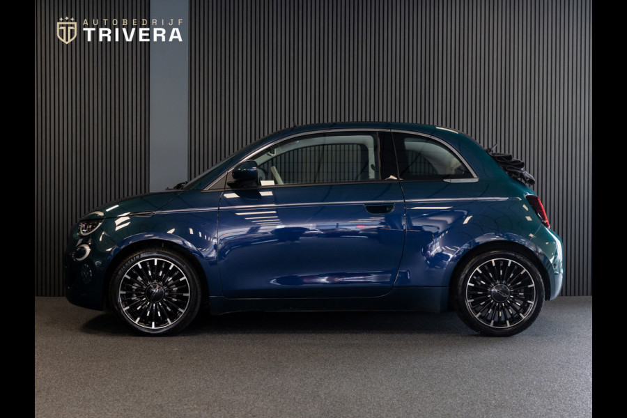 Fiat 500 La Prima cabrio 42 kWh l SoH 95% l AUT.l 360° camera l Stoel verwarming l Leder l CARPLAY l BTW - auto l Dealer onderh.