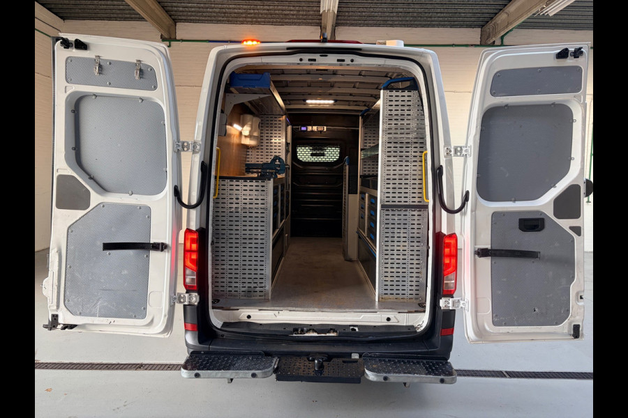 Volkswagen Crafter Servicewagen 35 2.0 TDI 140pk L3H3 Highline Sortimo Victron v230 Standkachel Trekhaak 3000KG RIJKLAARPRIJS