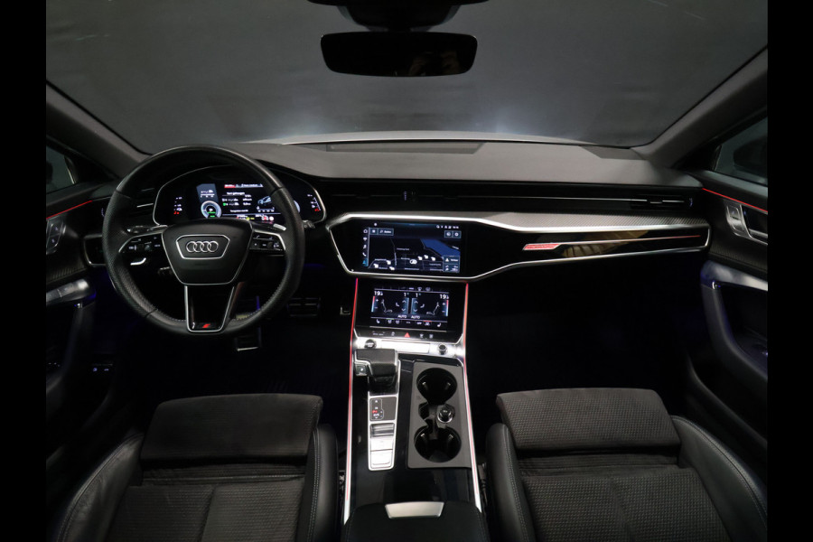 Audi A6 Avant 55 TFSI e quattro Competition [MAXTON DESIGN, ADAPTIVE, CARBON, SCHUIFKANTELDAK, APPLE CARPLAY, ANDROID, TREKHAAK, HEAD-UP DISPLAY, DIGITAL DASH, CRUISE CONTROL, STOELVERWARMING, MEMORY SEATS, VOOR + ACHTER CAMERA, SLINE,