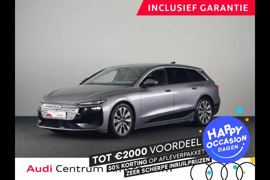 Audi A6 Avant e-tron Advanced edition 83 kWh 286 pk | SOH 92,64%  | Luchtvering | Navigatie | Warmtepomp | Trekhaak (wegklapbaar) | Parkeersensoren (Park assist) | Winterbandenset | Rondomzicht camera | Elektr. voorstoelen | Multimedia scherm passagier | Verlengde garantie