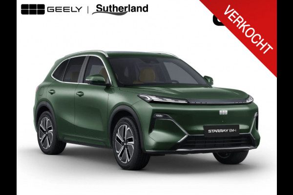 GEELY Starray EM-i 1.5 Max+ 262 PK | Panoramadak | Stoelverwarming & verkoeling | 136Km elektrisch bereik | 360 Camera | Achterbank verwarmd | Parkeersensoren | 19 Inch LMV |