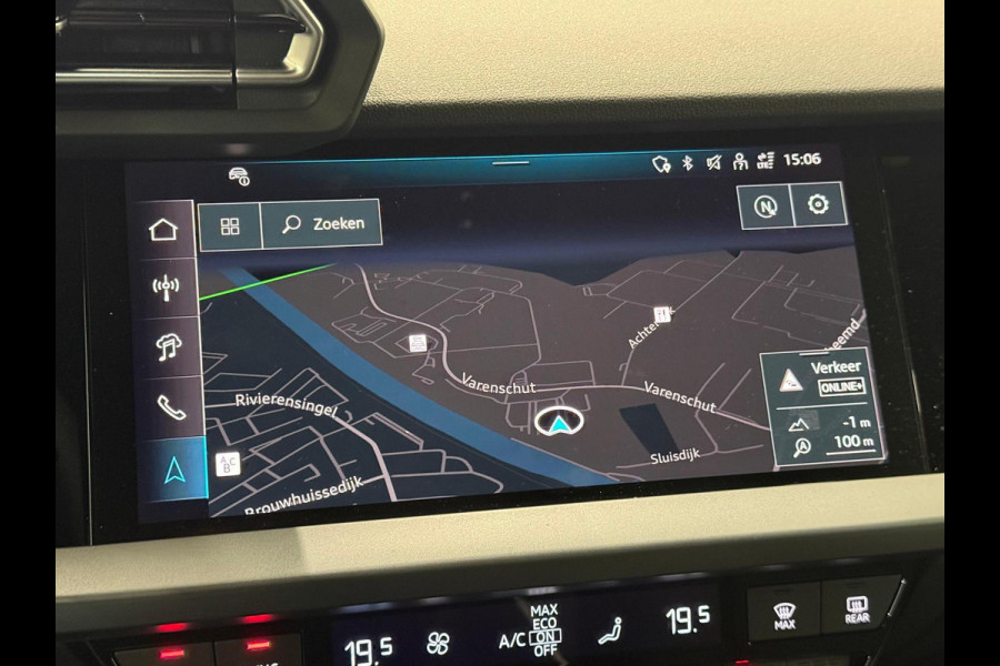 Audi A3 Sportback 35 TFSI S Edition SONOS Premium Audio climate control Navigatie Carplay Full LED Elektr. Sportstoelen PDC VA + Camera Adaptieve Cruise Control Head Up Display