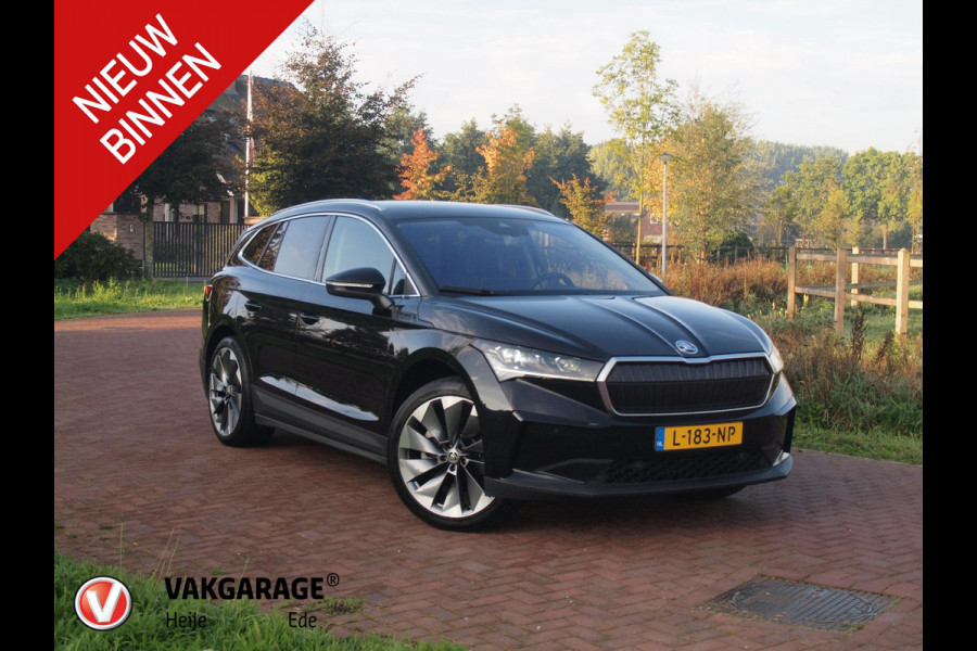 Škoda ENYAQ iV 80 First Edition | Camera | Trekhaak | Warmtepomp | Sfeerverlichting | Leer | ACC | NL-Auto |