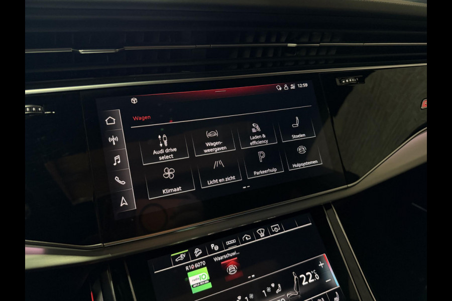 Audi Q8 60 TFSI e quattro Pro Line S Competition PHEV / HUD / Trekhaak / Pano / B&O/  360 camera / Matrix-Led /Memory / Stoelverwarming V+A / Zonwering