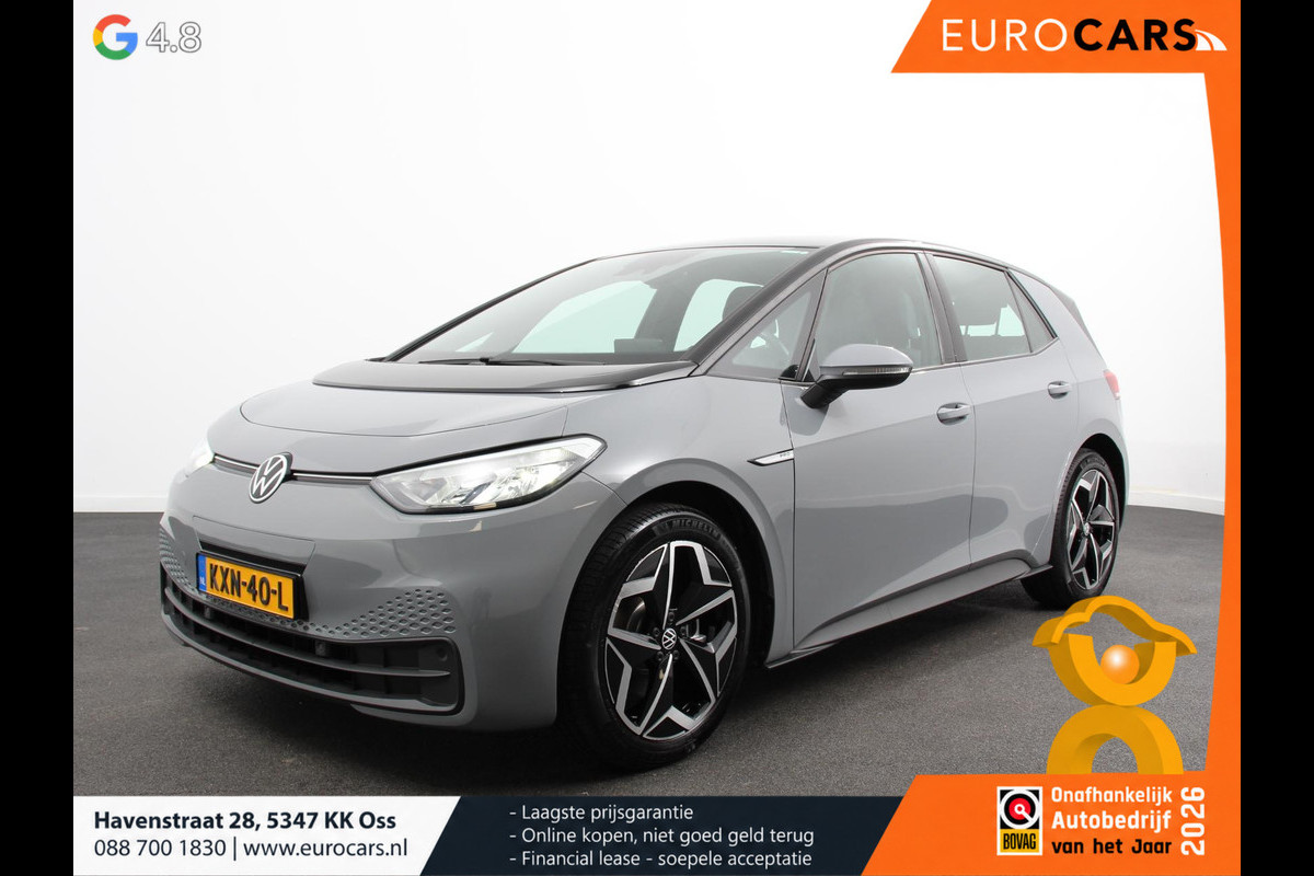 Volkswagen ID.3 Pro 58 kWh SOH 92% Navigatie Apple CarPlay Android Auto Parkeerhulp Adaptive Cruise Control Stoel- en stuurverwarming Full Led Climate Control Lichtmetalen velgen