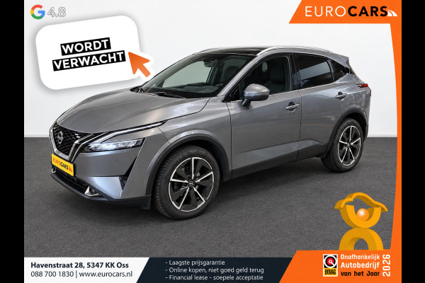 Nissan QASHQAI 1.3 MHEV Automaat Tekna Plus Navigatie Apple Carplay/Android Auto Parkeersensoren 360 camera Adaptive cruise control Panoramadak Elektrische achterklep Elektrische bestuurderstoel Stoel-en stuurverwarming Ledverlichting Climate Control