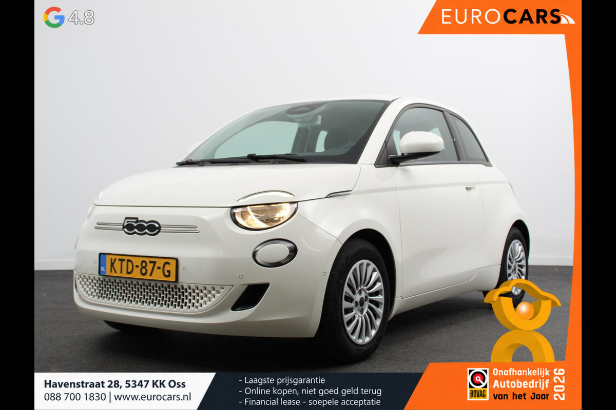 Fiat 500E Berline 42 kWh Automaat Climate control Cruise control Achteruitrijcamera Led Navigatie Apple Carplay/ Android Auto