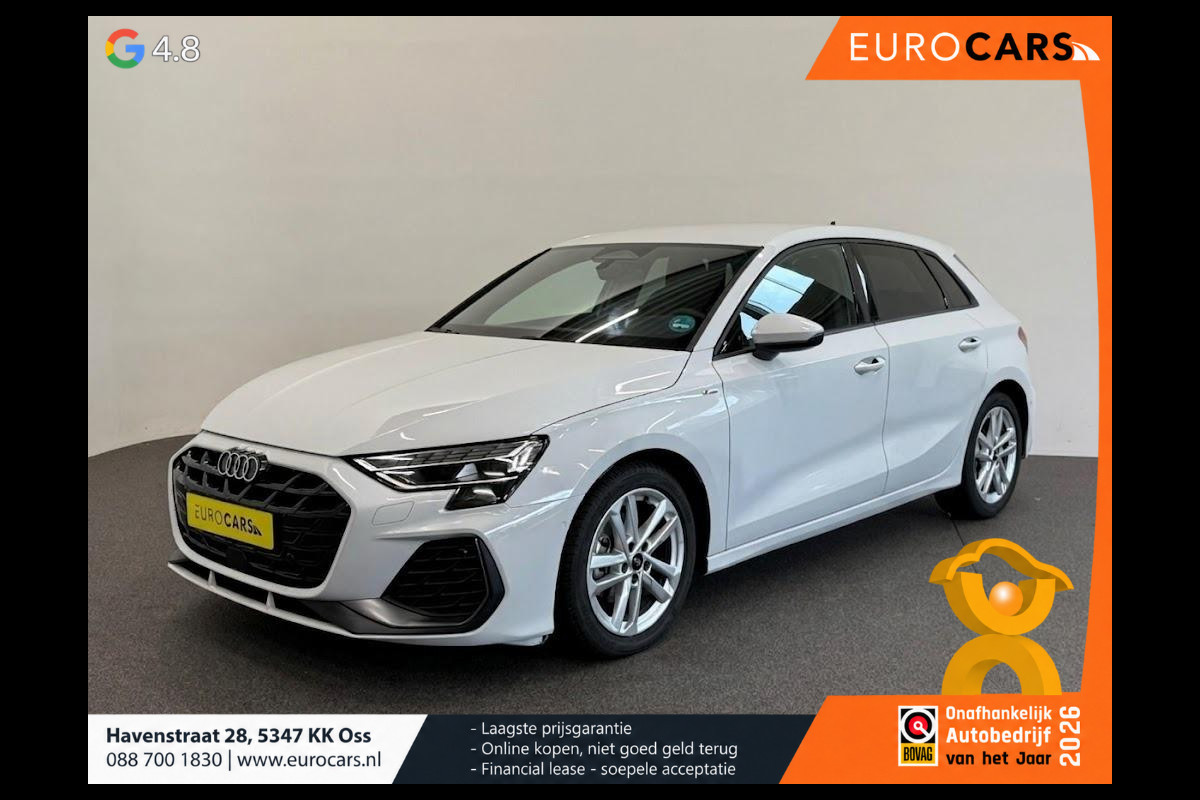 Audi A3 Sportback 35 TFSI S Edition SONOS Premium Audio climate control Navigatie Carplay Full LED Elektr. Sportstoelen PDC VA + Camera Adaptieve Cruise Control Head Up Display