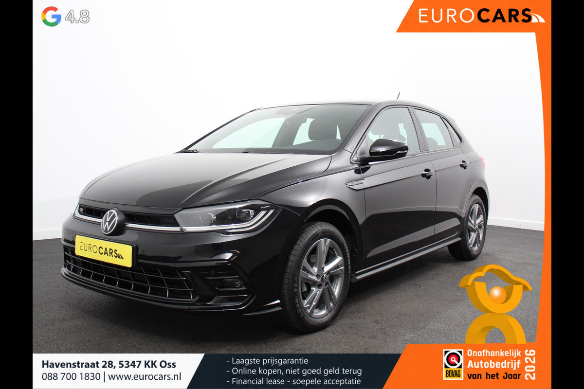 Volkswagen Polo 1.0 TSI R-Line Automaat Camera Digitale Cockpit Parkeer sensoren Adaptive Cruise control Climate Control Lichtmetalen velgen Stoelverwarming Navigatie Apple Carplay/Android Auto