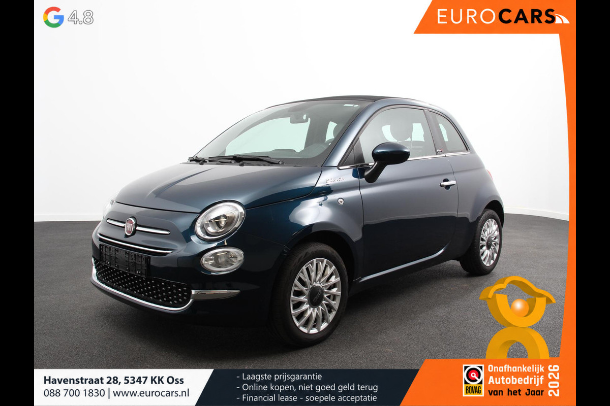 Fiat 500C 1.0 Hybrid Dolcevita Airco Cruise control Lichtmetalen velgen Apple Carplay/ Android Auto Navigatie Parkeersensor achter