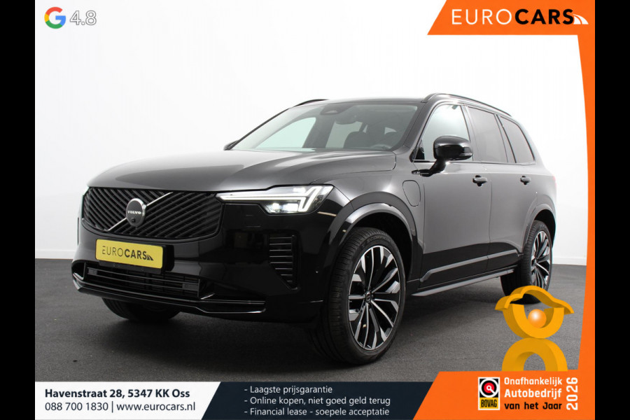 Volvo XC90 2.0 T8 Plug-in hybrid AWD Plus Dark 7 persoons DEMO Navigatie Apple Carplay/Android Auto 360 Camera Parkeersensoren Adaptive Cruise Control Full LED Stoel- en stuurverwarming Memory stoelen Climate Control Lichtmetalen velgen