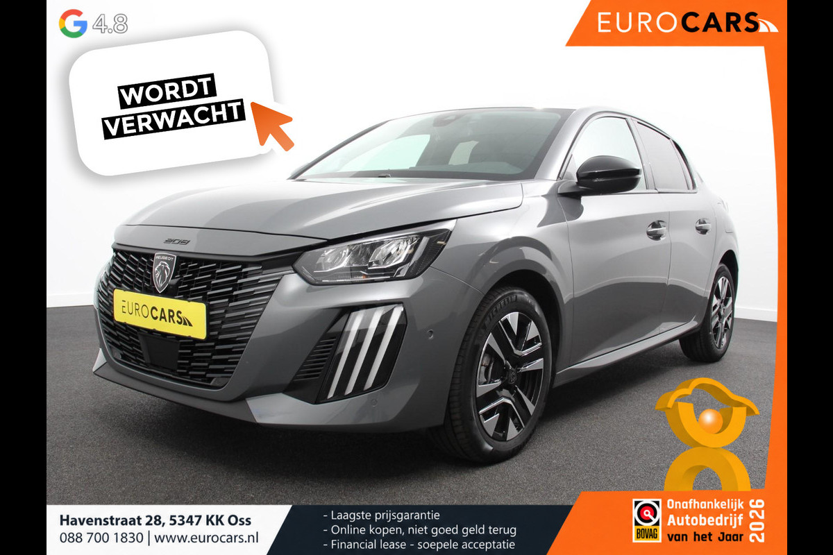 Peugeot 208 1.2 Hybrid 100PK Automaat Allure Navigatie Apple Carplay/Android Auto Airco Camera Parkeer sensoren Cruise Control Led Lichtmetalen Velgen