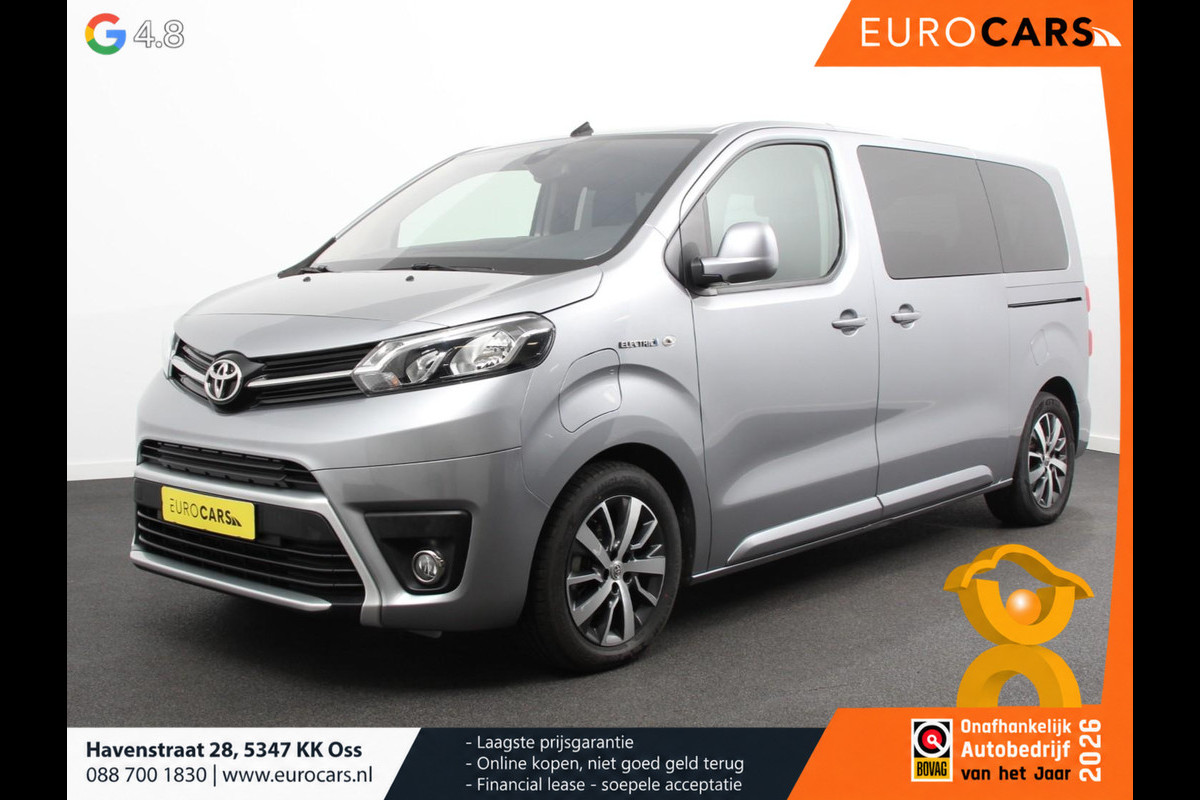 Toyota PROACE Electric Verso Luxury L2 8persoons PERSONENBUS SOH 91% Navigatie Apple Carplay/Android Auto Climate Control Lichtmetalen velgen Cruise Control