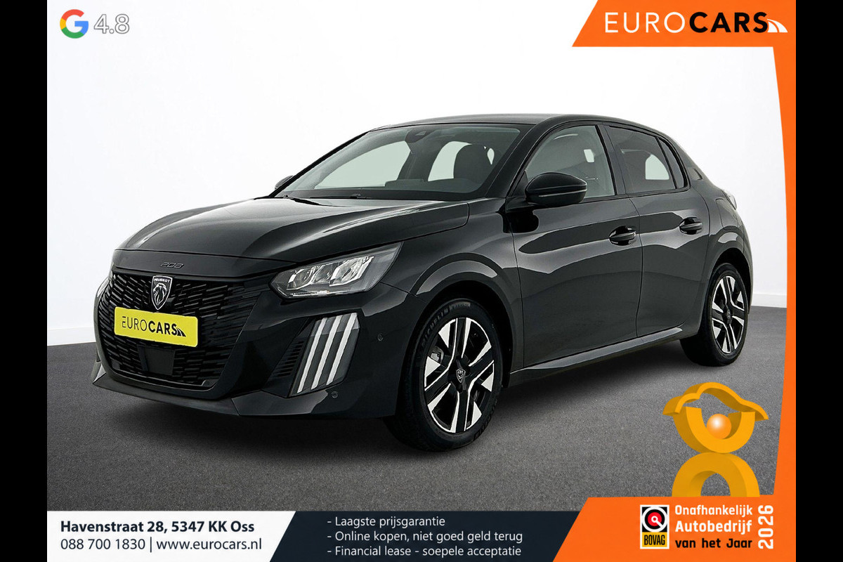 Peugeot 208 Peugeot 208 Hybrid 100pk Automaat Allure Navigatie Apple Carplay/Android Auto Airco Parkeer sensoren Cruise Control Led Lichtmetalen Velgen