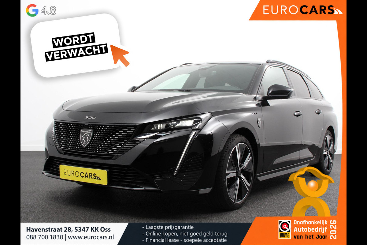 Peugeot 308 1.2 PureTech 130pk Automaat GT SW Climate control Adaptive cruise control Parkeersensoren Achteruitrijcamera Navigatie Voorstoelen verwarmd LED Apple Carplay/ Android Auto