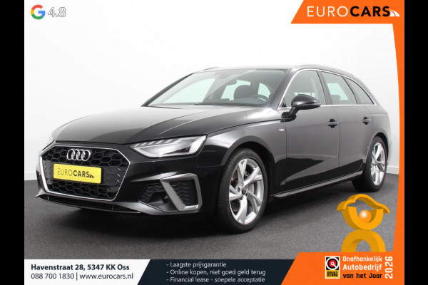 Audi A4 Avant 40 TFSI 205pk Automaat S Line Plus Navigatie Climate Control Cruise control Lichtmetalen velgen Stoelverwarming Parkeersensoren Elektrische achterklep