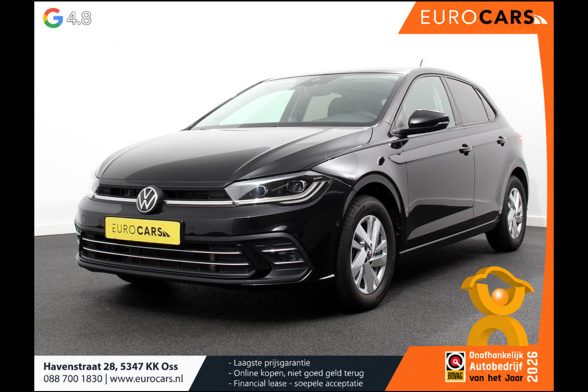Volkswagen Polo 1.0 TSI 110pk DSG Style Navigatie Apple Carplay/ Android Auto Parkeersensoren Adaptive Cruise Control Blind Spot Assist Stoelverwarming Ledverlichting Climate Control