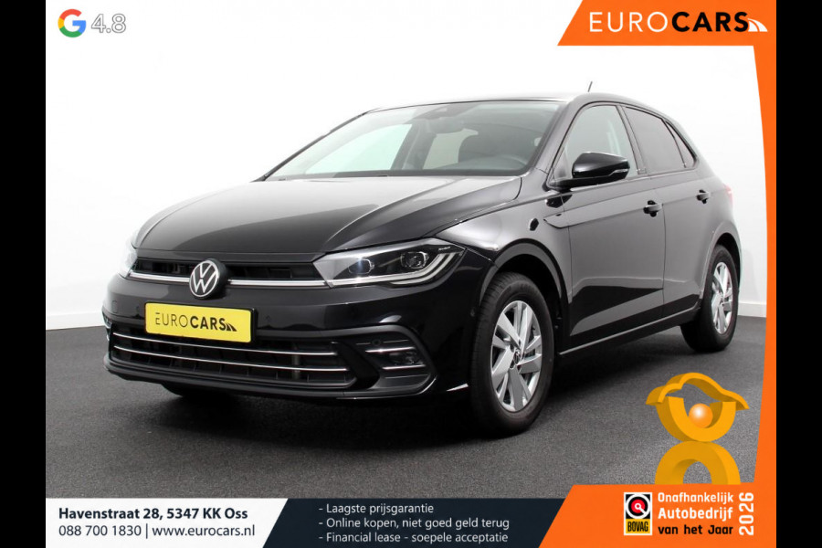 Volkswagen Polo 1.0 TSI 110pk DSG Style Navigatie Apple Carplay/ Android Auto Parkeersensoren Adaptive Cruise Control Blind Spot Assist Stoelverwarming Ledverlichting Climate Control