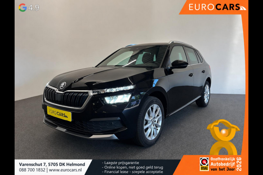 Škoda Kamiq 1.0 TSI DSG Clever Panoramadak Trekhaak Navigatie Apple Carplay Android Auto Camera Parkeerhulp Cruise Control Stoelverwarming Climate Control Lichtmetalen velgen