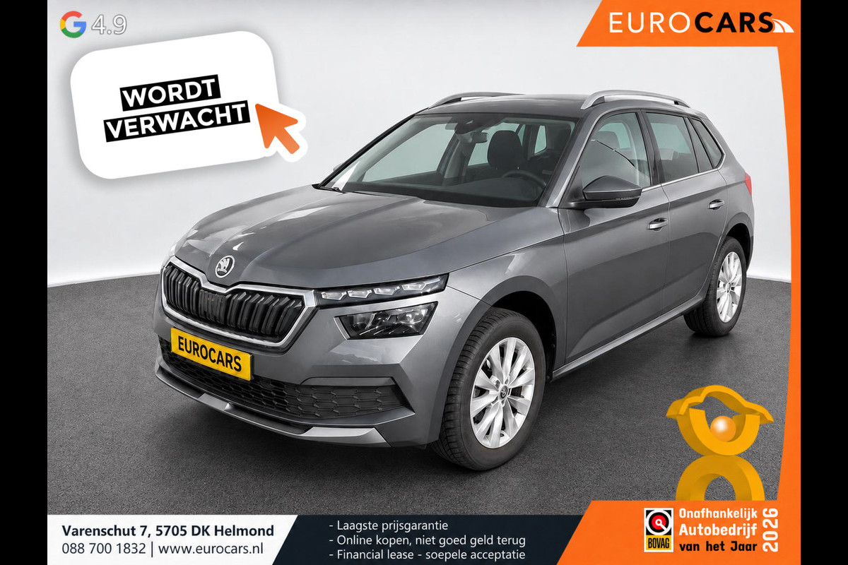 Škoda Kamiq 1.0 TSI 110pk DSG Ambition Navigatie Apple CarPlay Android Auto Parkeerhulp achter Adaptive Cruise Control Stoelverwarming Airco Lichtmetalen velgen